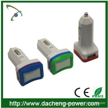 Diamond design high quality 2.1A 3.1A universal dual usb charger for phone